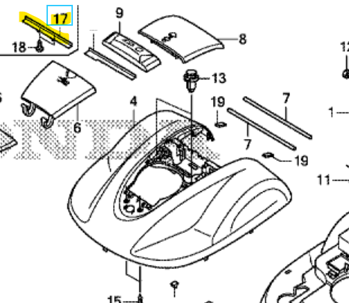 Support d'interrupteur Stop Honda Miimo 310-520-3000