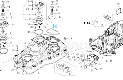 [50104-VP9-000] Joint b écran Miimo3000.webp