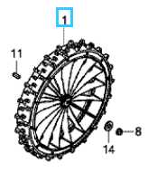 Roue arrière HONDA Miimo 3000