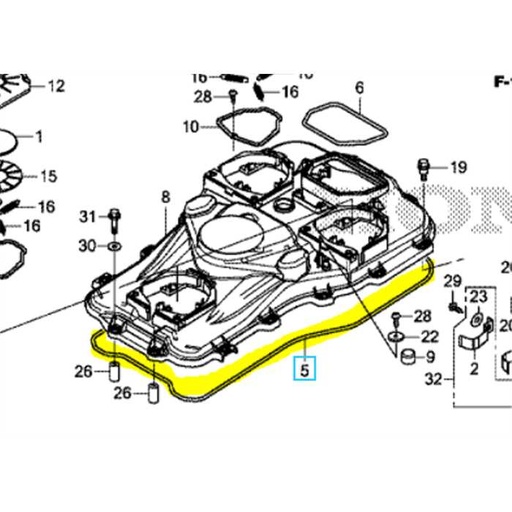 Joint carter châssis HONDA Miimo3000