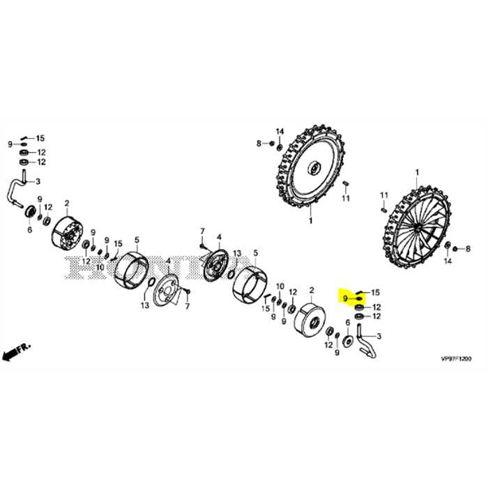 RONDELLE DE BUTEE, 7.2X14X1 - Honda Miimo HRM4000