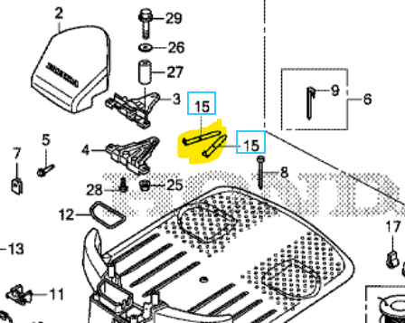 [31576-VP7-010] Lamelle de charge  station HRM300 miimo310 miimo520 miimo3000