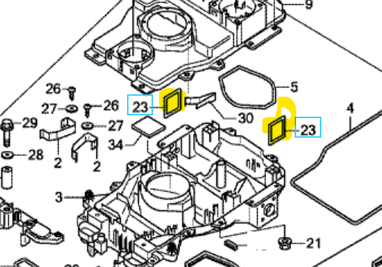 JOINT TORIQUE, MONTAGE MOTEUR - Honda Miimo HRM310/520/1000/1500/2500/4000