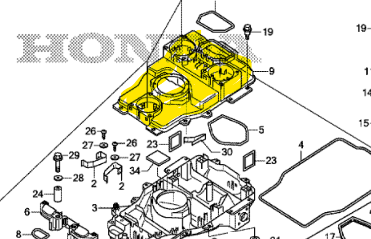 CHASSIS, SUPERIEUR - Honda Miimo HRM310/520