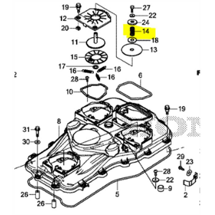 [63173-VP9-000] Ressort capteur de colision Miimo 3000