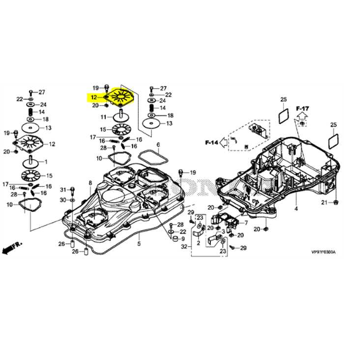 [50356-VP9-000] Plaque de fixation HONDA Miimo 3000