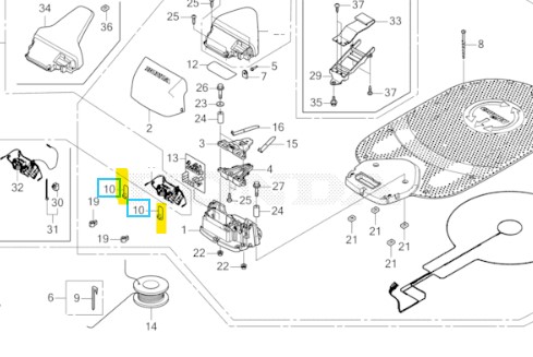 [31232-VP9-000] BASE, CONNECTEUR - Honda Miimo HRM2500