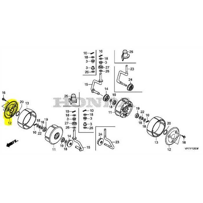 [44717-VP7-000] COUVERCLE, CHASSE - Honda Miimo HRM310/520/1000/1500/2500/4000