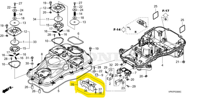 [06500-VP9-000] Couvercle Hauteur de coupe Honda Miimo 3000