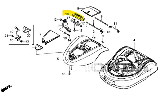 [63307-VP9-000] Bouton stop HONDA Miimo 3000