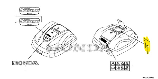 REPERE D'INDICATION DE HAUTEUR - Honda Miimo HRM310/520