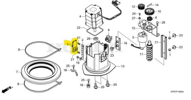[35760-VP9-003] ENS. CAPTEUR, POSITION LOGEMENT - Honda Miimo HRM4000