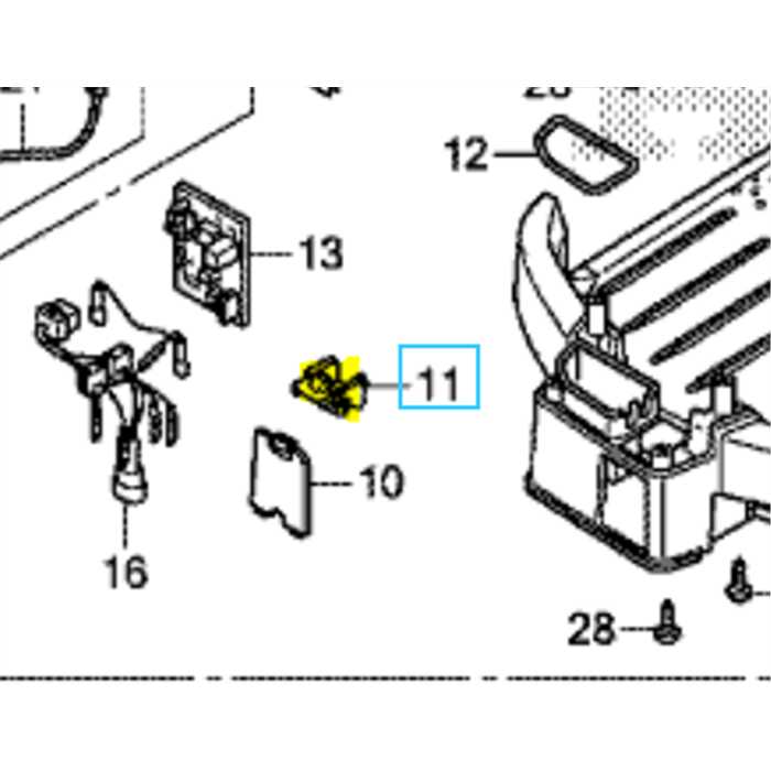 [31232-VP7-D10] BASE, CONNECTEUR - Honda Miimo HRM1000/1500