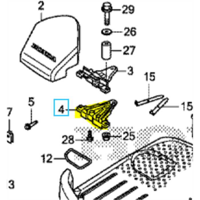 [31223-VP7-000] COUVERCLE, INF. PRISE CHARGE - Honda Miimo HRM310/520/1000/1500