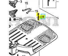 [31227-VP7-000] CHEVILLE, POSTE - Honda Miimo HRM310/520/1000/1500/2500/4000