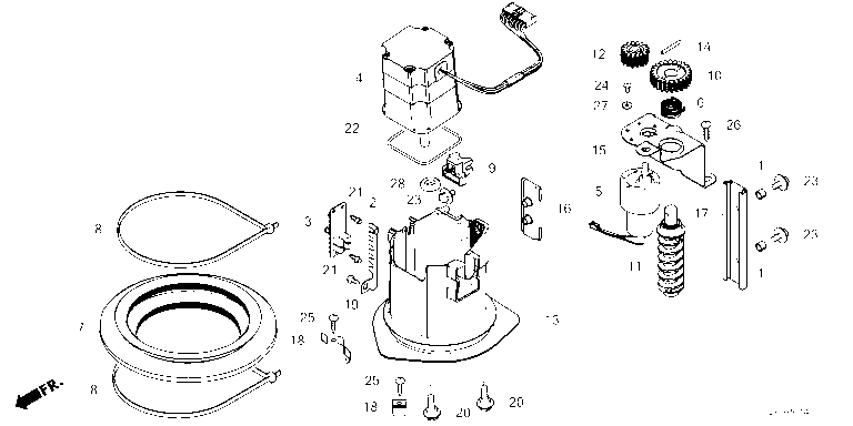 PIGNON DE COMMANDE - Honda Miimo HRM4000