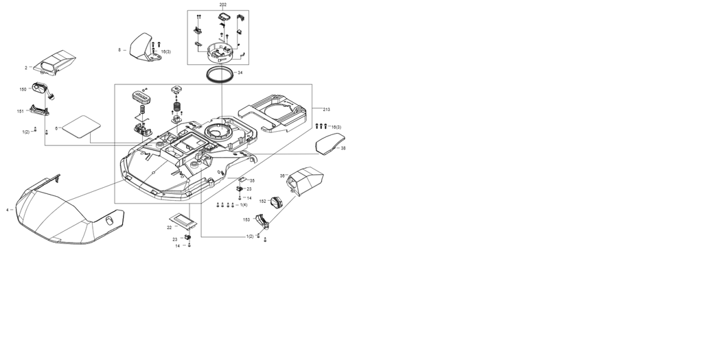 Capot décoratif gauche - Kress (voir robots compatibles)