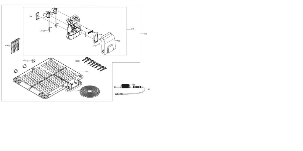 [59003988] Clip de fixation du câble - Kress (voir robots compatibles)