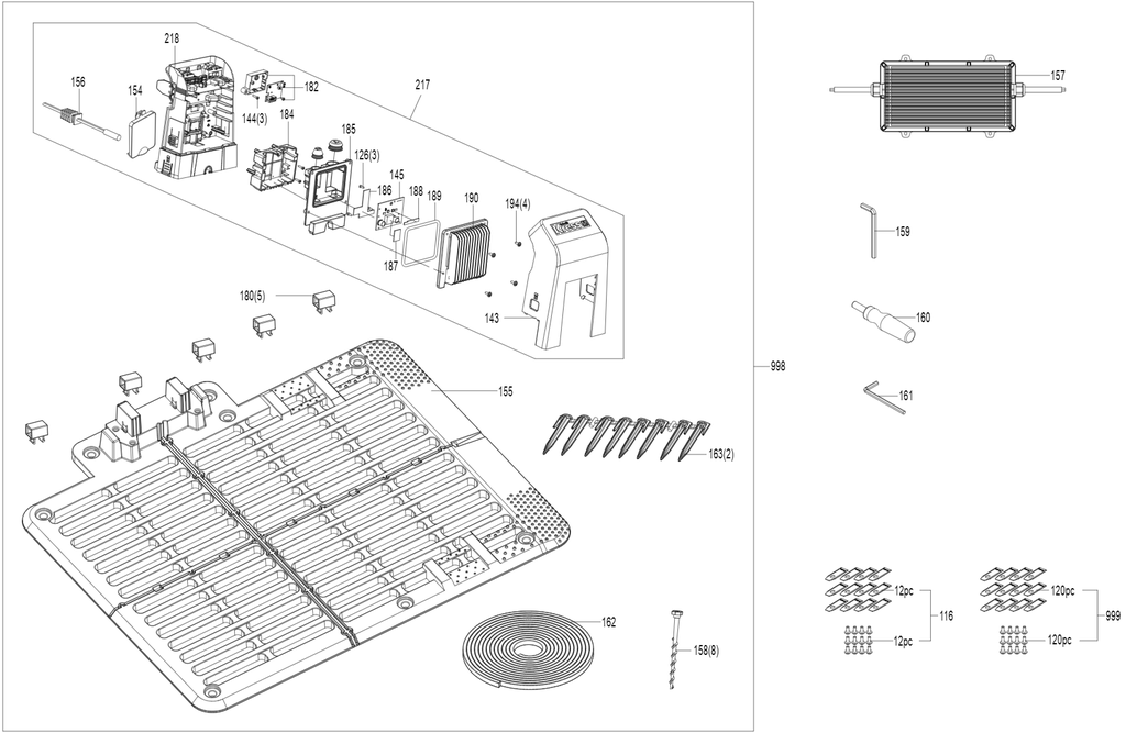 Ailette de refroidissement - Kress KR235E/KR236E/KR237E