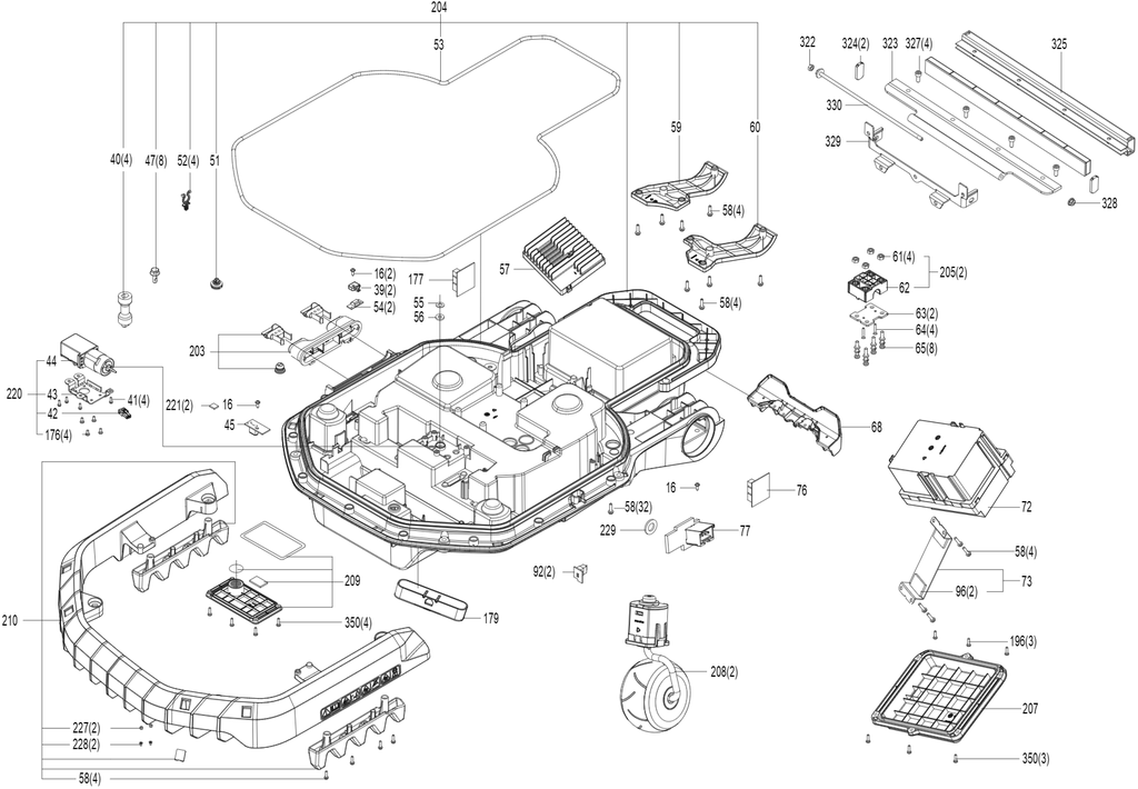 [59007253] Carte Mère (sans Wifi) - Kress KR235E/KR237E
