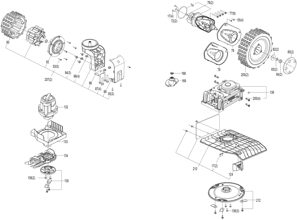 fixation support - Kress KR281E/KR283E/KR285E