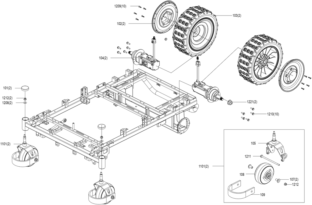Roue Avant - Kress KR238E