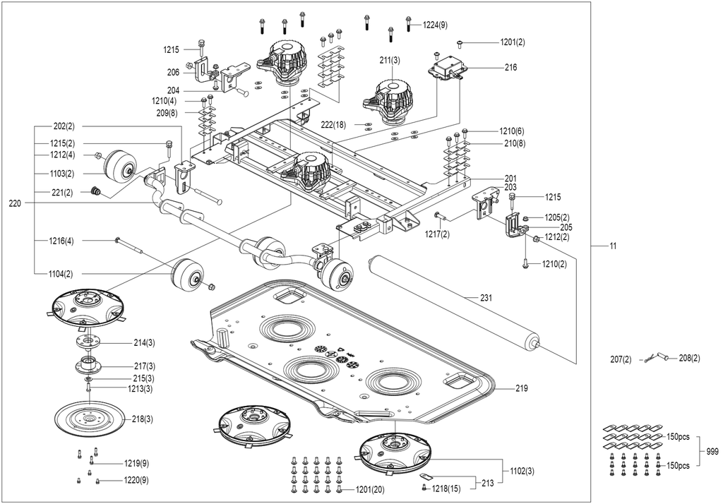 Ensemble de coupe - Kress KR238E