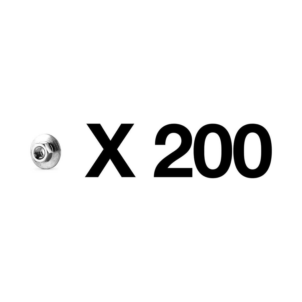 200 écrous pour lames de 1 mm - Honda Miimo HRM310/520/1000/1500/2500/3000/4000