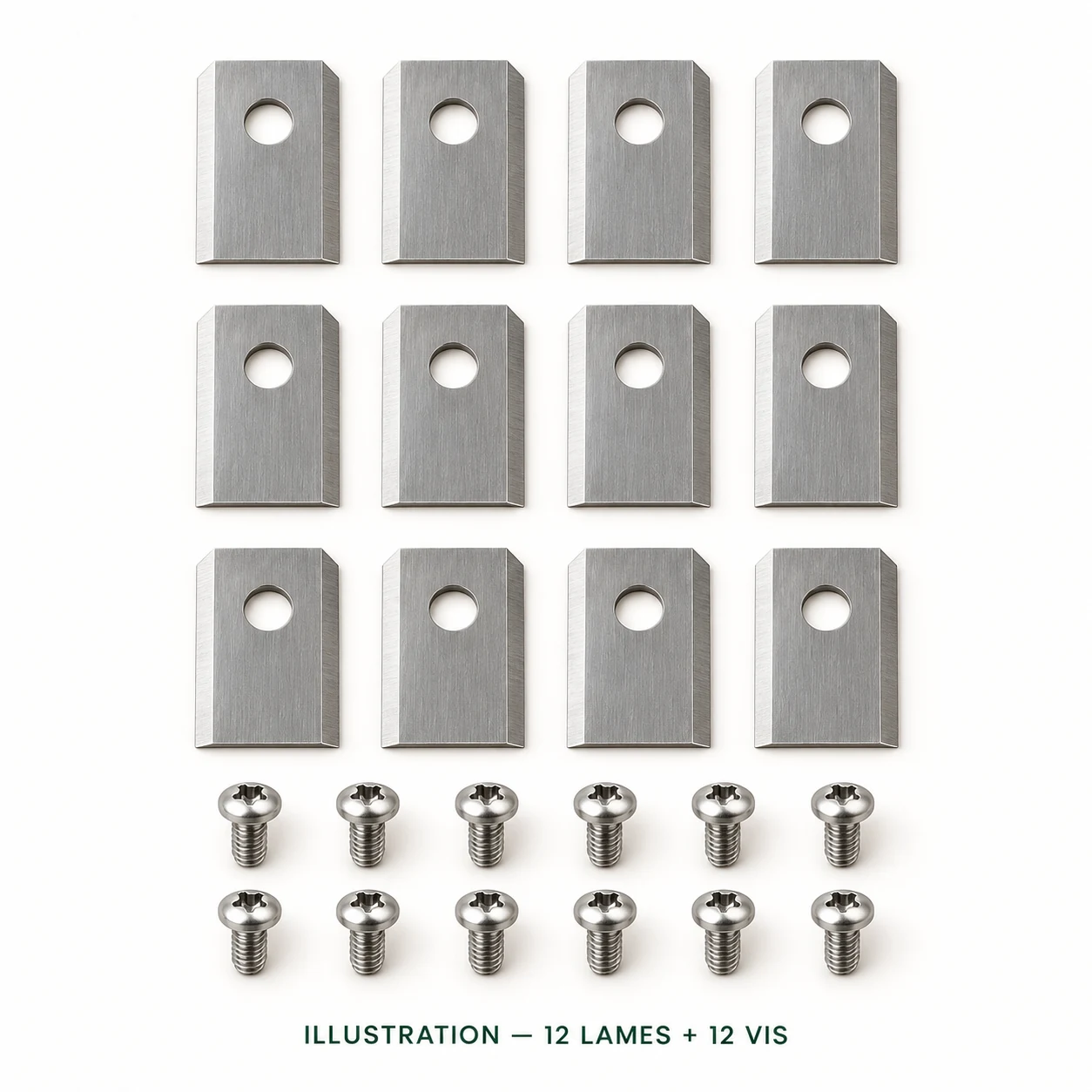 [KIT-KRESS-KR251E] Kit lames et vis Kress KR251E — pièces seules