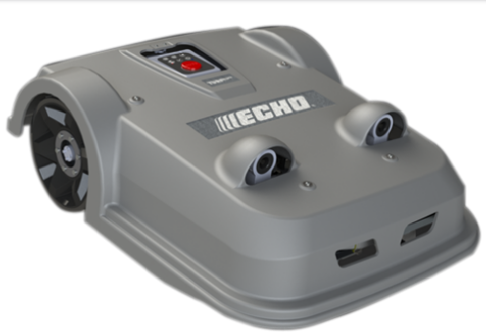 Robot tondeuse haut de gamme ECHO TM850 RTK – sans fil périphérique – jusqu’à 1,5 ha (15 000 m²) – sans station de charge