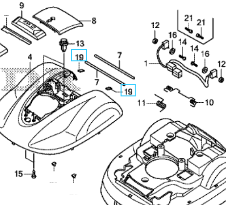 amortisseur de couvercle écran Miimo 300-500 310-520