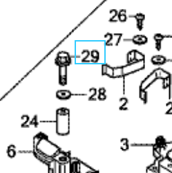 Boulon 6x32 de support contact de charge miimo310-520