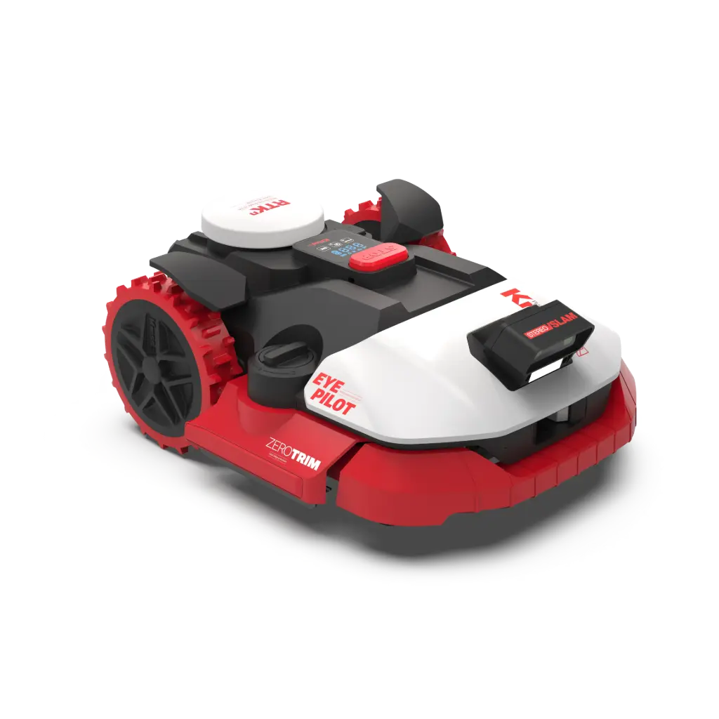 Tondeuse robot KRESS KR271E EyePilot RTK – sans fil périphérique pour jardins jusqu'à 15 ares
