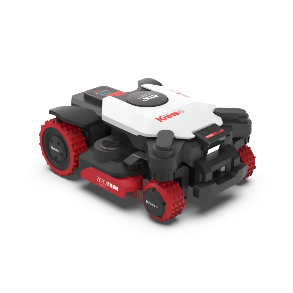 Tondeuse robot 4x4 KRESS KR283E EyePilot RTK – sans fil périphérique pour jardins jusqu'à 30 ares