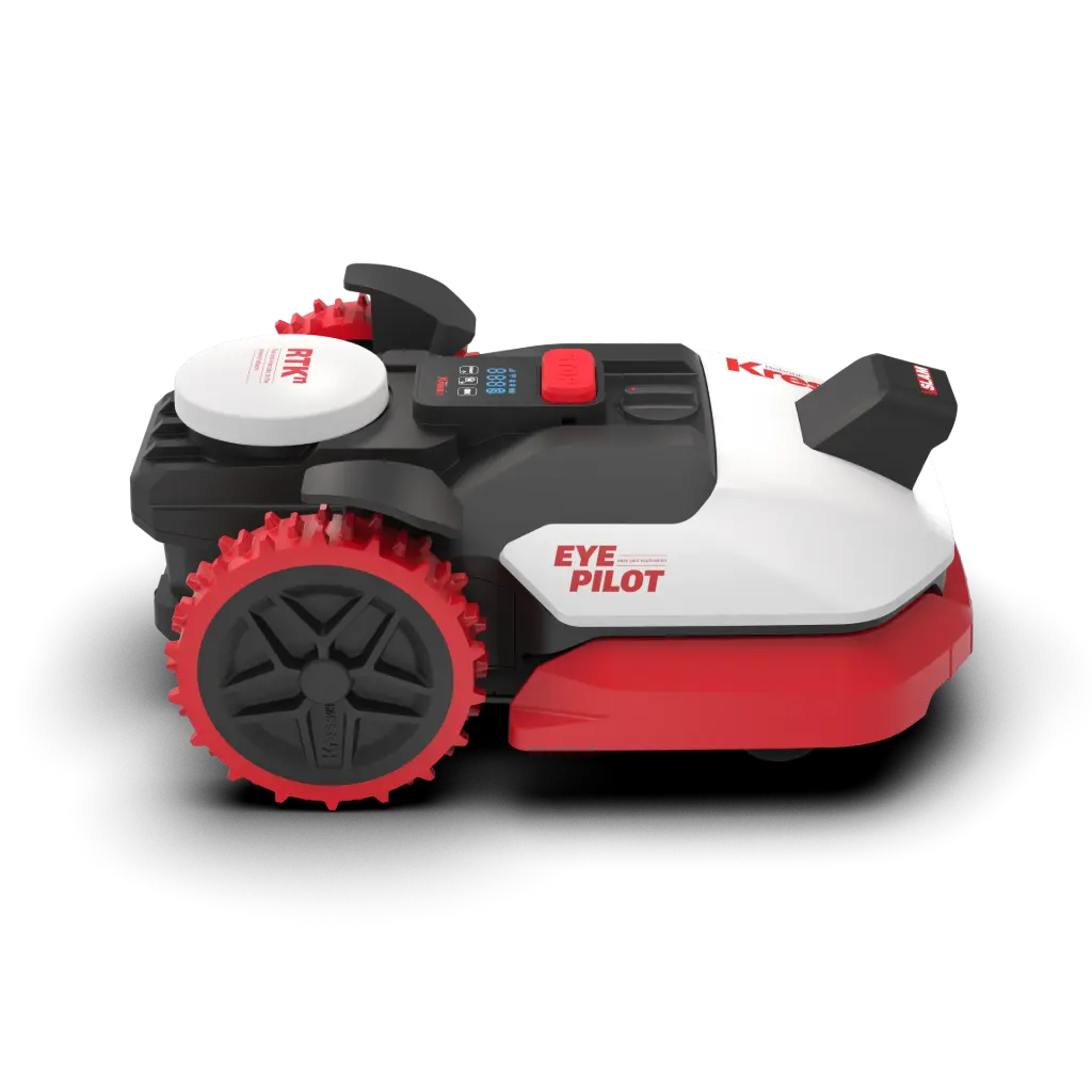 Tondeuse robot KRESS KR251ES EyePilot RTK – sans fil périphérique pour jardins jusqu'à 10 ares