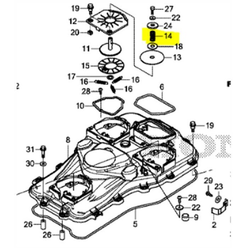 [63173-VP9-000] Ressort capteur de colision Miimo 3000