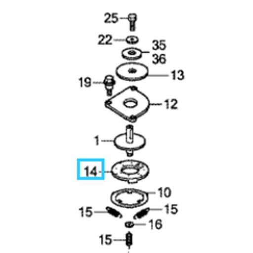 [63202-VP7-000] Rondelle de collision Miimo 300-500-310-520