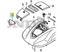 [63303-VP7-000] Couvercle HONDA Miimo