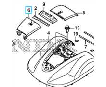 [63304-VP7-A01] Couvercle hauteur de coupe HONDA Miimo