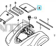 [63306-VP7-010] Couvercle paneau arrière HONDA Miimo