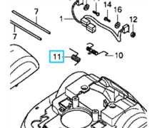 [63309-VP7-000] Ressort interrupteur stop HONDA Miimo
