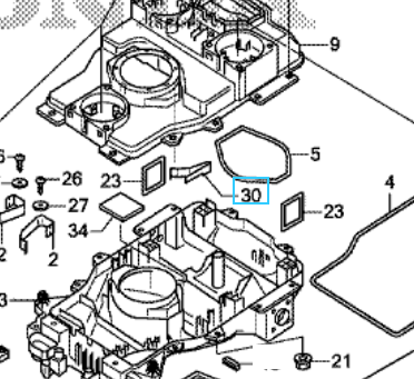 [76413-VP7-000] lamelle de maintient hauteur de coupe miimo310-520