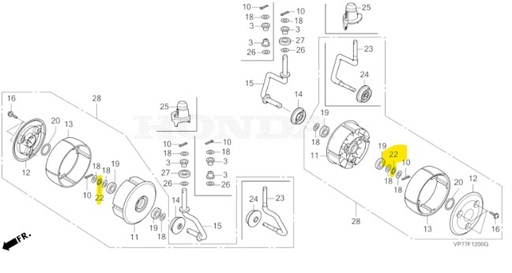 [90442-VP7-A00] Rondelle onde 6mm HONDA miimo 310-520