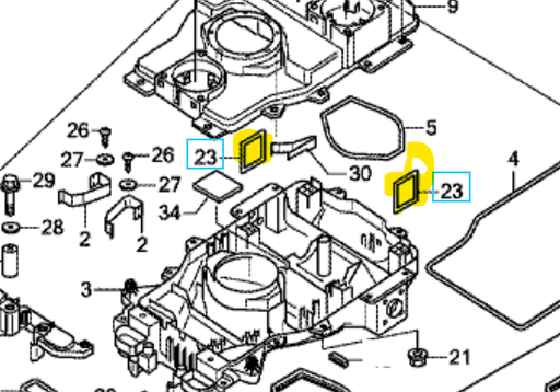 [91351-VP7-000] Joint moteur de roue Miimo 300 -310 500-520